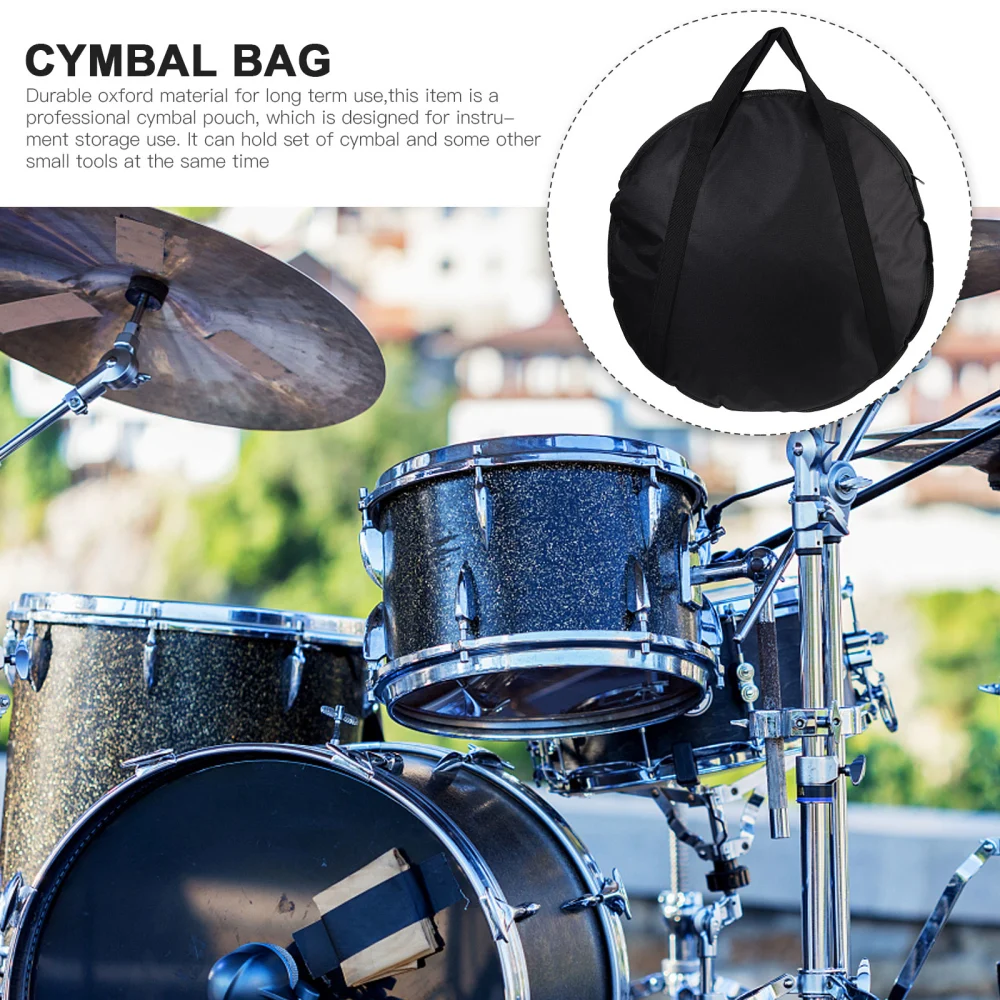 Wear Resistant Instrument Storage Bag Cymbal Bag Tote Pouch Instrument Holder