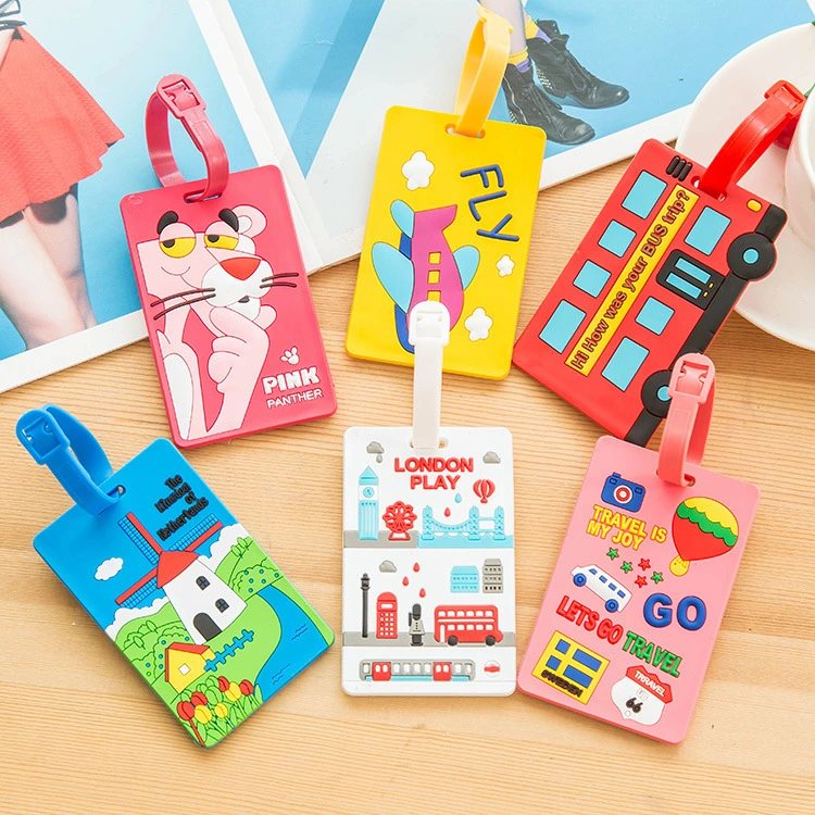 5Pcs Travel Luggage Tag Luggage Identify Label Airport Travel Luggage Tag Cute Travel Suitcase Tag