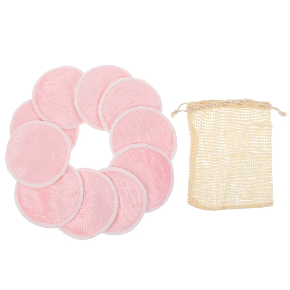 1 Set Reusable Makeup Removers Pads Washable Round Bamboo Cotton Ultrafine Fiber Pads