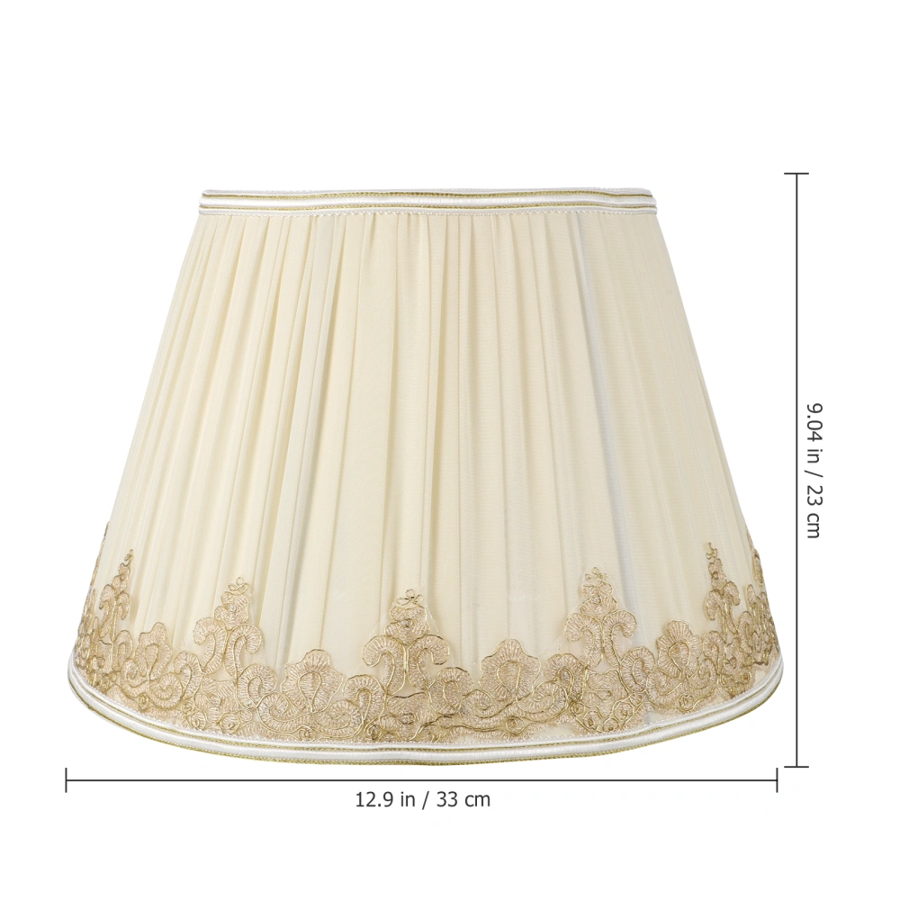 1pc Cloth Art Lamp Shade Lamp Dustproof Cover Lamp Supply Table Lamp Accessory