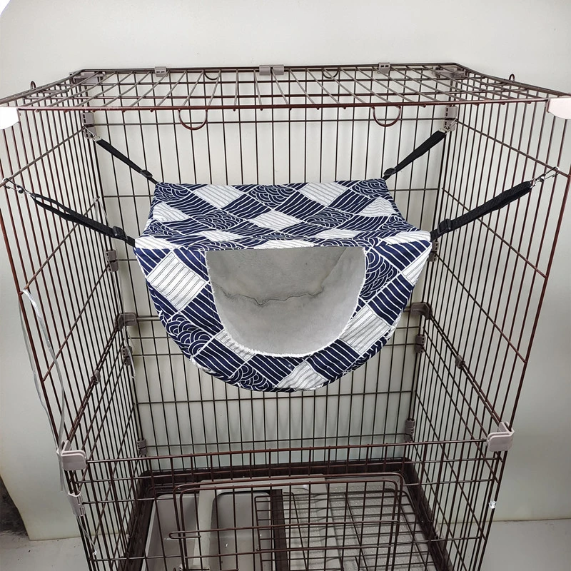 Cat Cage Hammock Pet Cat Double Layer Hanging Hammock Adjustable Pet Bed