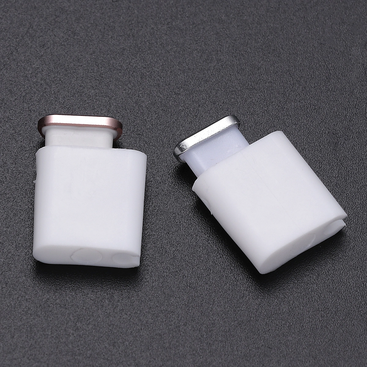 2pcs Type-C Dust Plug USB Charging Port Protector Aluminum Alloy Cover for Smart Phone Accessories