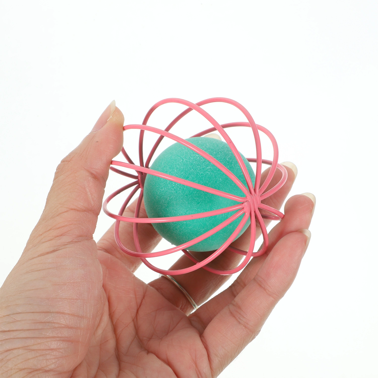 4pcs Cat Toy Balls Plastic Cat Toys Interactive Cat Balls Chase Rattle Ball Toys for Cats Random Color