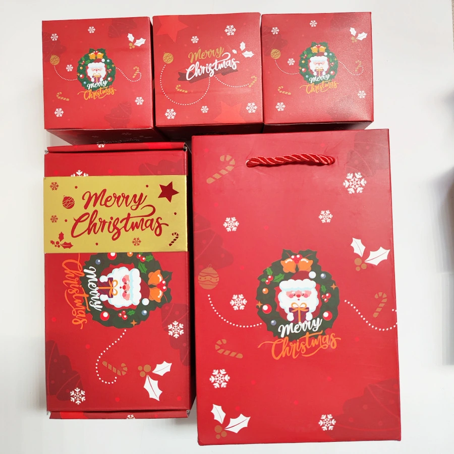 1 Set of Xmas Paper Explosion Gift Box Treat Goody Bouncing Box Christmas Party Paper Boxes