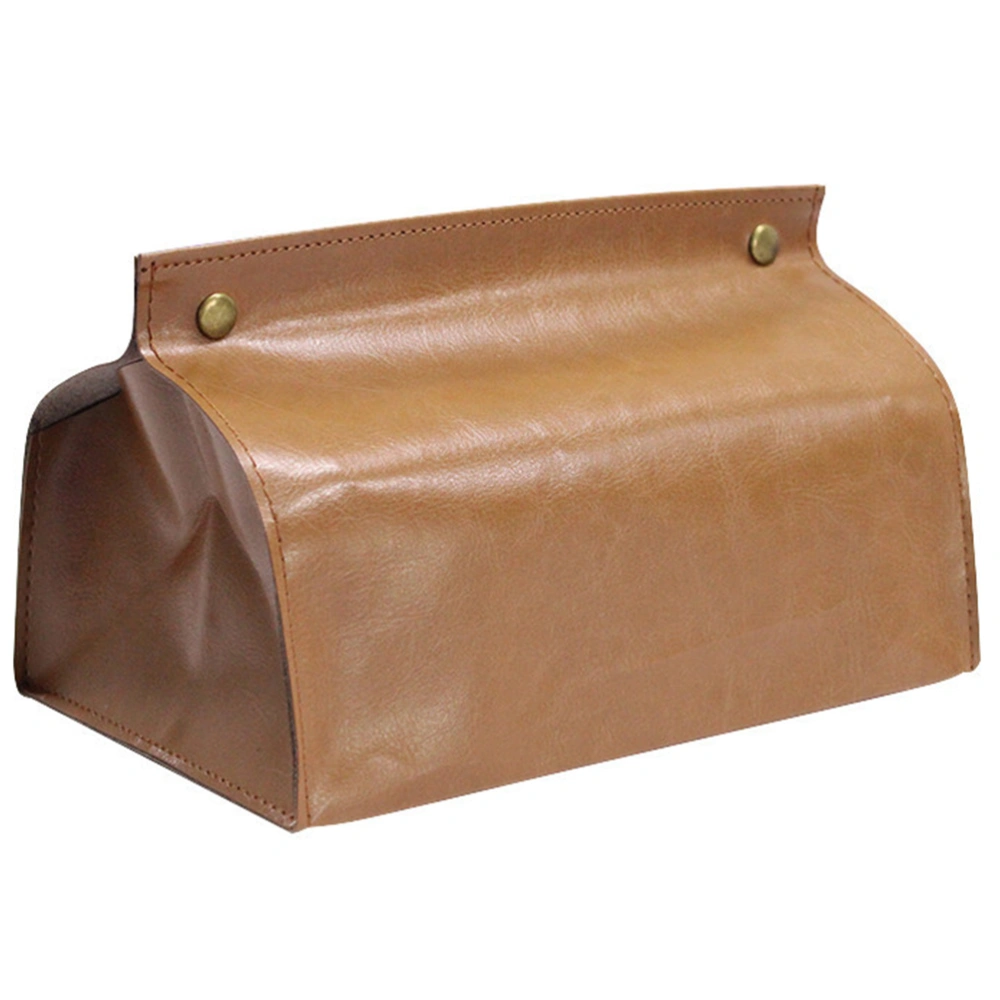 Napkin Dispenser Car Tissue Holder PU Leather Paper Towel Case Napkin Dispenser