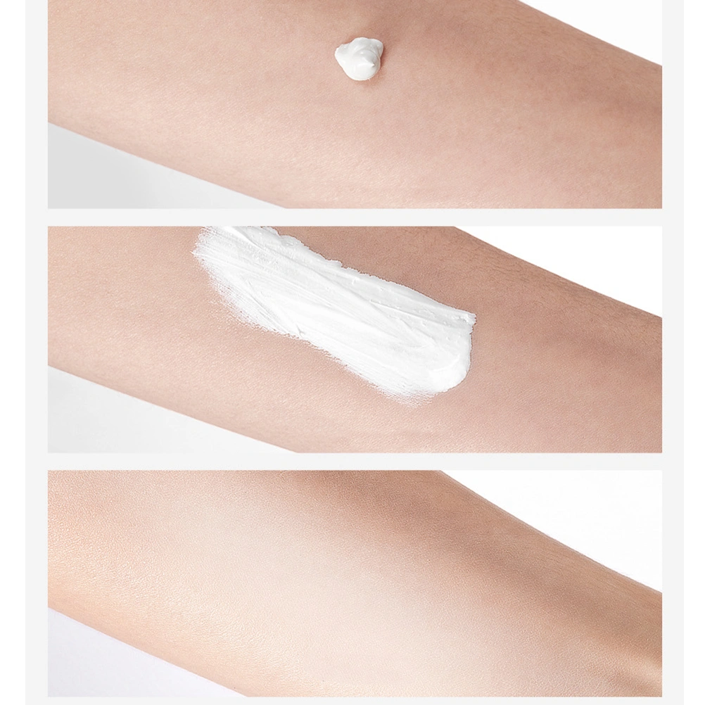 2PCS Moisturizing Sun Cream Refreshing Sunscreen Facial Gel Sunblocking Cream Female Cosmetics for Travel Use (White)
