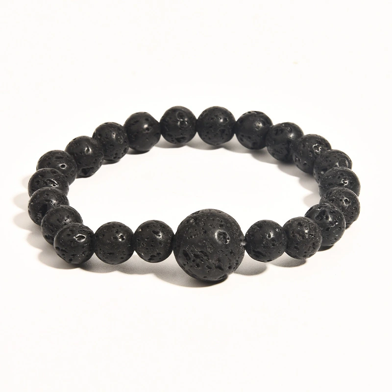 2Pcs Wear-resistant Adult Bracelets Portable Beaded Bracelets Decorative Stone Bracelets