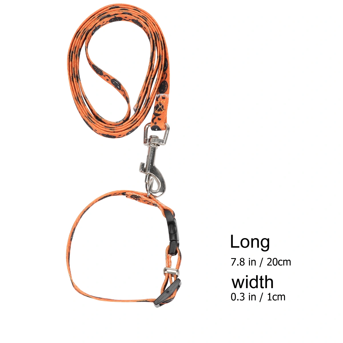 Dog Collar and Leash Adjustable Dog Pet Halloween Pumpkin Pet Harness Set