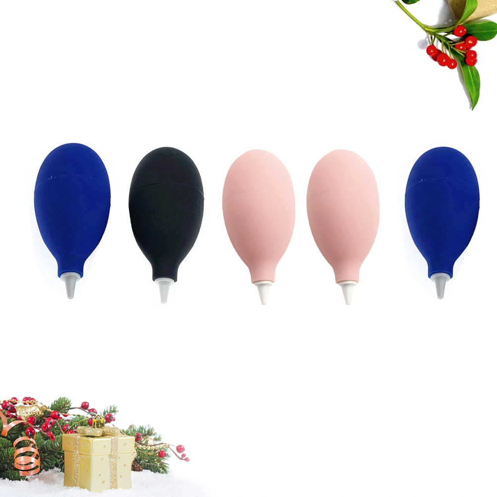 5pcs Camera Cleaning Blowing Ball Dust Cleaning Suction Bulb Squeeze Suction Bulb (Random Color)