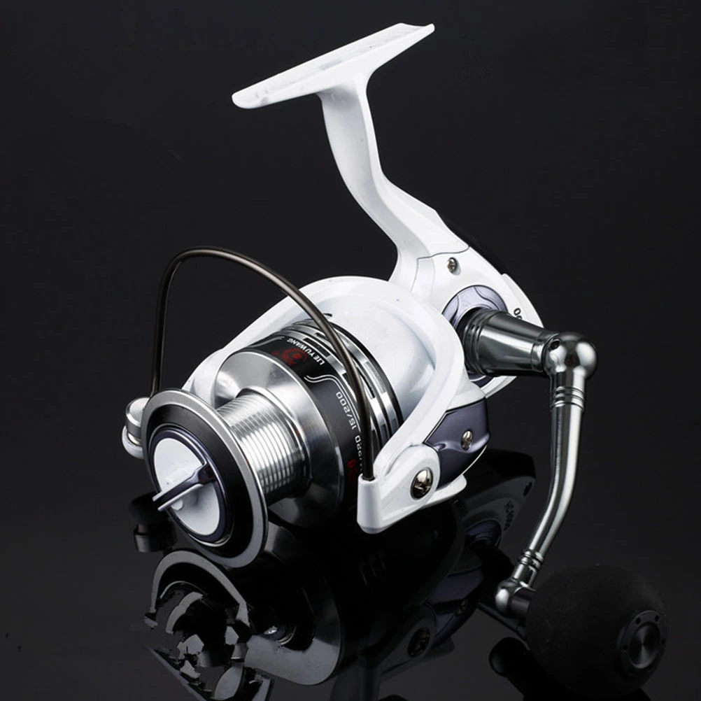 HC2000 Fishing Reel Aluminum Fishing Reel for Saltwater or Freshwater Fishing (Pearl White)