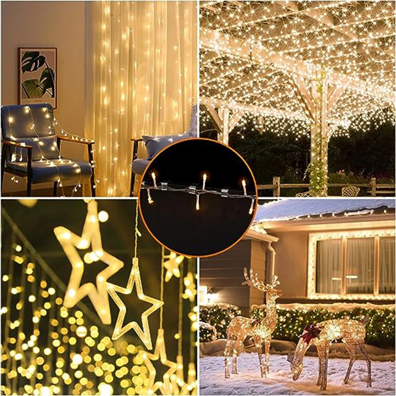 50Pcs Outdoor Light Clips for Christmas String Lights Metal String Lights Clips Small Lights Strings Clips