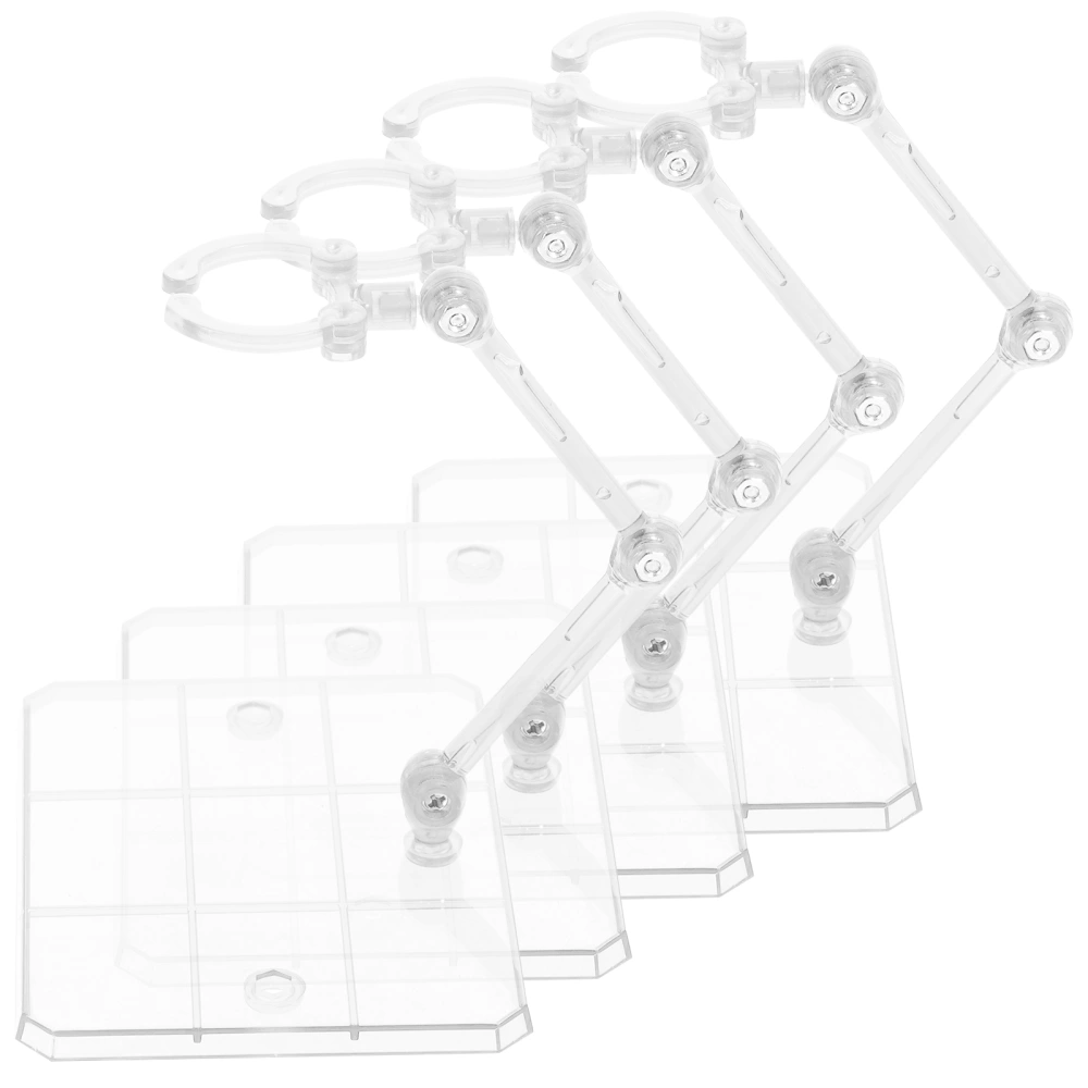 8Pcs Figure Holders Desktop Adjustable Action Figure Stands Based Doll Figure Racks