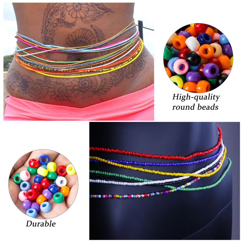 4PCS Stylish Beach Waist Chain Fashion Bikini Chain Exquisite Waist Beads Chain for Women Female