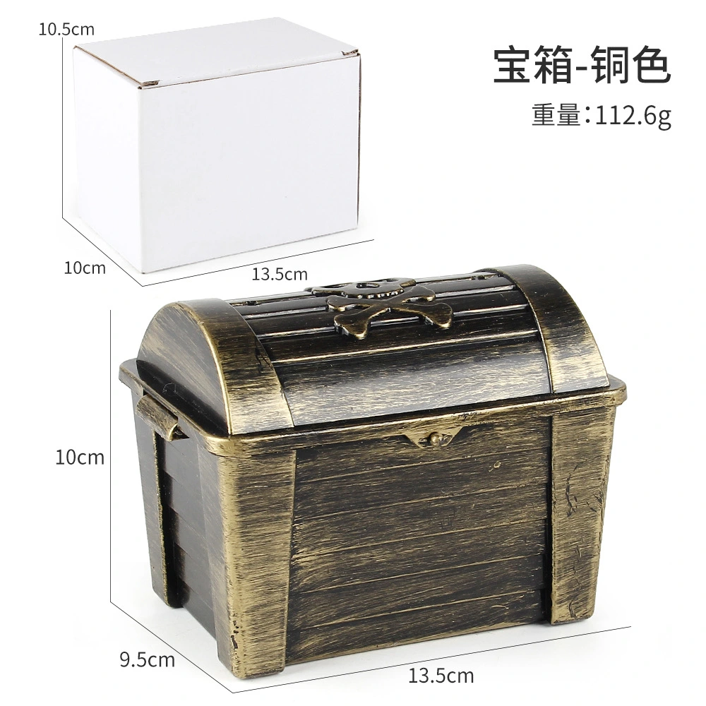 Kids Treasure Chest Small Plastic Storage Box Vintage Pirate Treasure Chest Small Toy Box