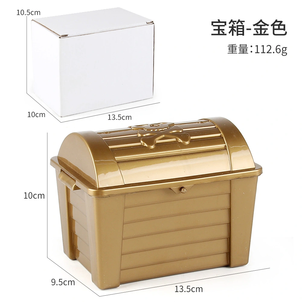 Kids Treasure Chest Small Plastic Storage Box Vintage Pirate Treasure Chest Small Toy Box