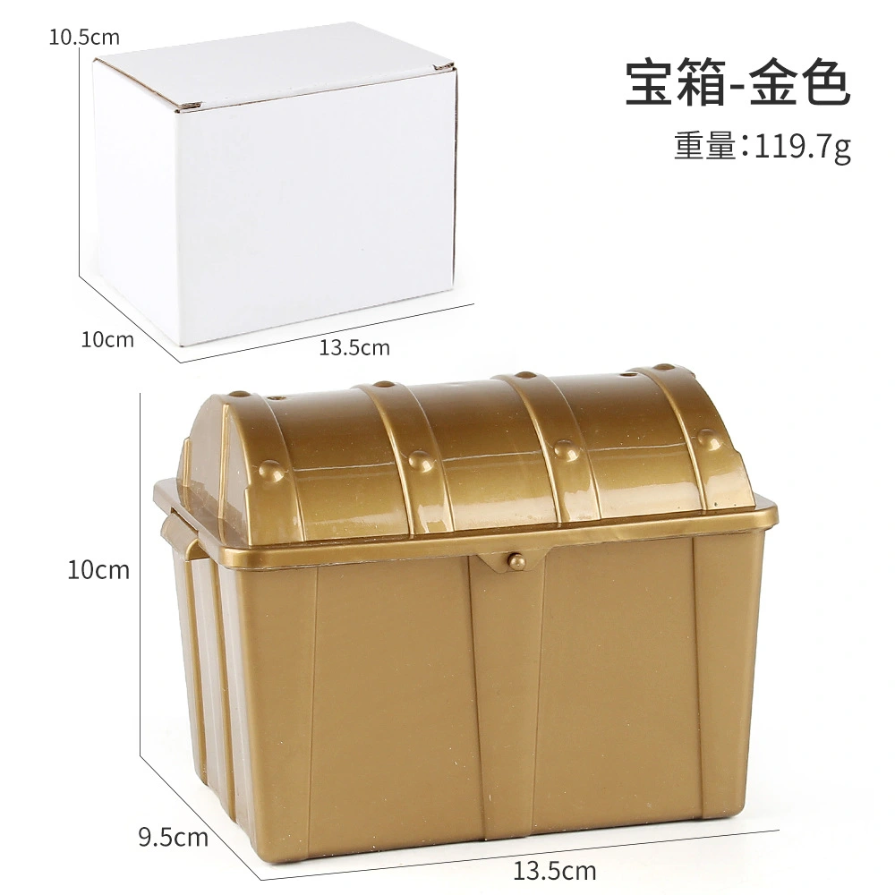 Kids Treasure Chest Small Plastic Storage Box Vintage Pirate Treasure Chest Small Toy Box
