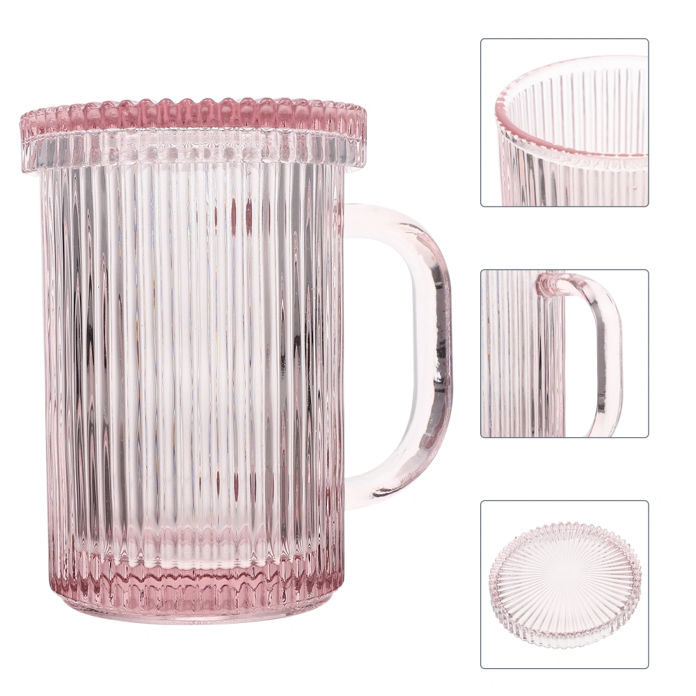 Glass Stripe Cup Transparent Stripe Cup Water Cup Juice Cup Home Supply