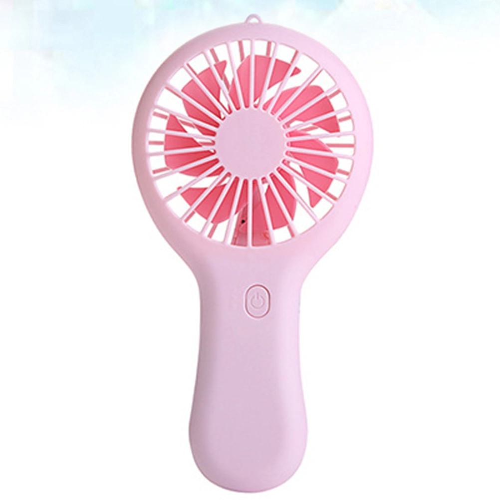 1pc Portable Mini Fan USB Charging Fan Handheld Fan Summer Cooling Fan for Home Office School (Pink)