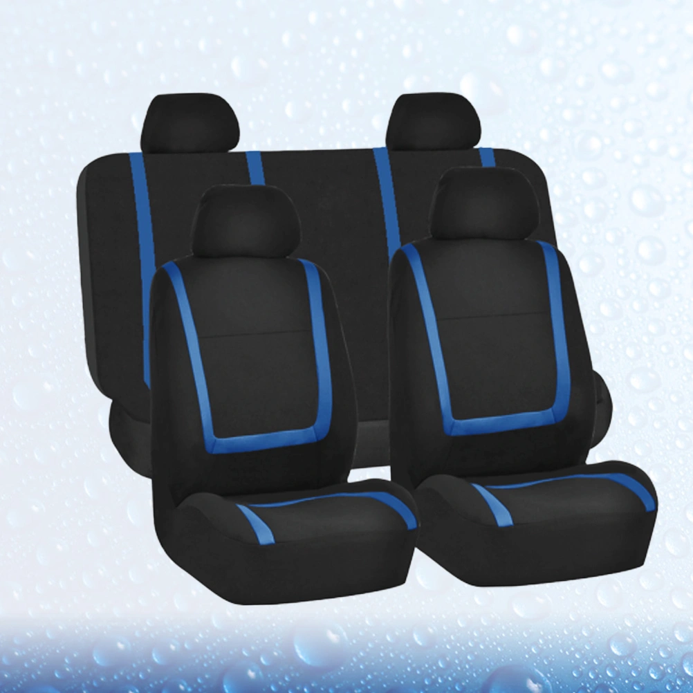 9 Pcs Car Seat Cover Universal Auto Seat Cover Thicken Wear Resistant Car Seat Protector Mat Car Interior Accessory (Blue)