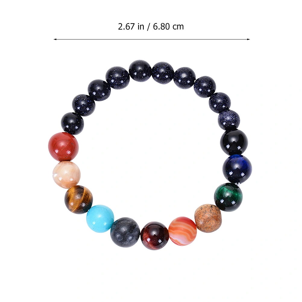 1pc Fashion Eight Planets Styled Bracelet Galaxy System Planetary Wrist Chain