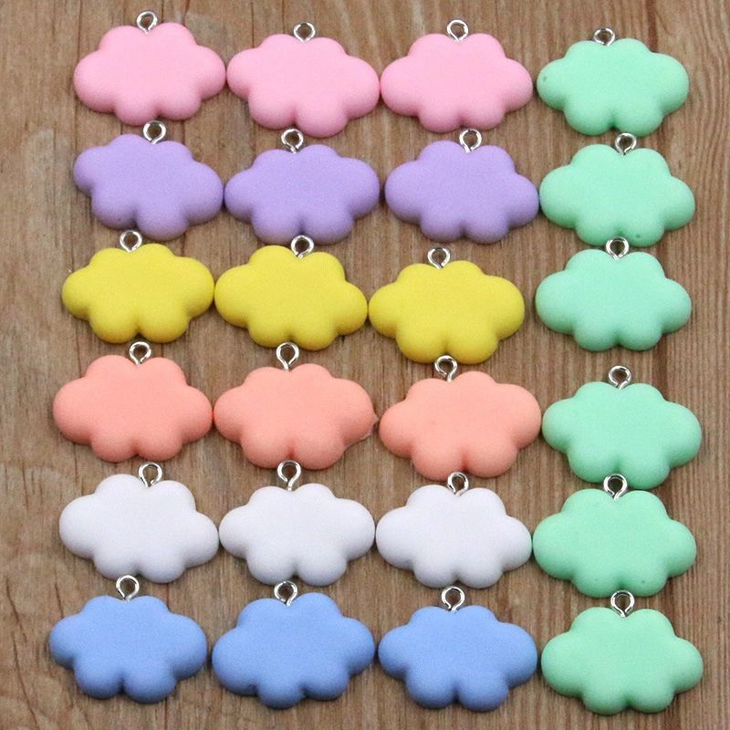 20pcs Cloud Charms Jewelry Making Charms Resin Cloud Charms Resin Cloud Pendants Cloud Charms