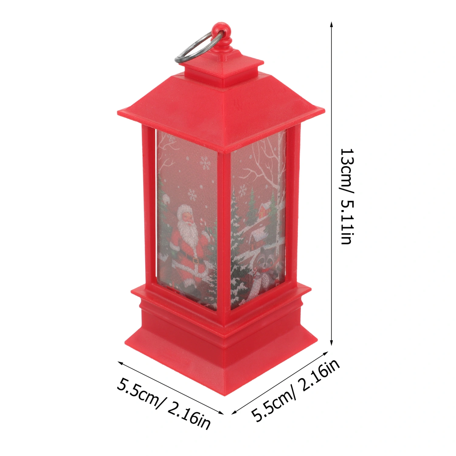 Christmas Luminous Lantern Decoration Delicate Xmas Lantern Ornament Tabletop Xmas Lighting Ornament