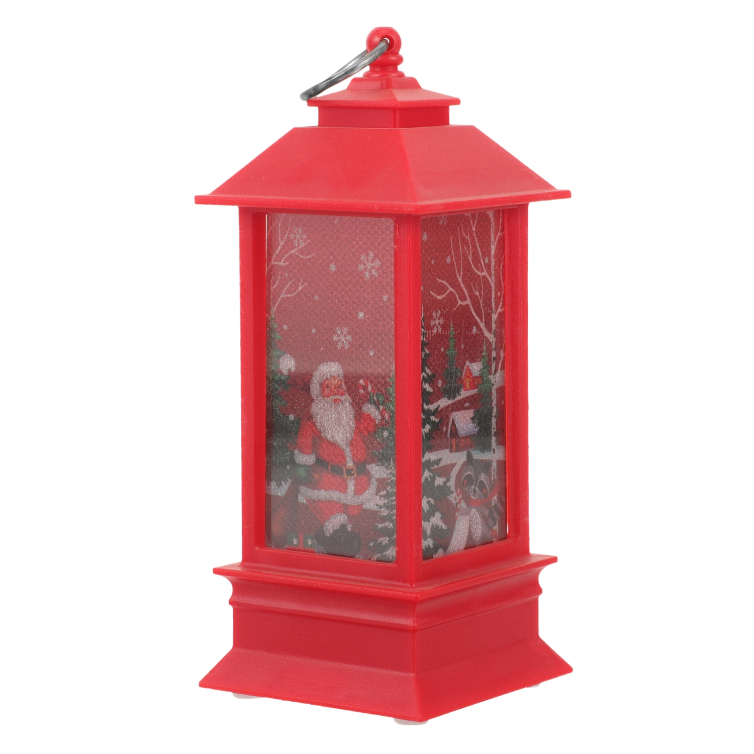 Christmas Luminous Lantern Decoration Delicate Xmas Lantern Ornament Tabletop Xmas Lighting Ornament