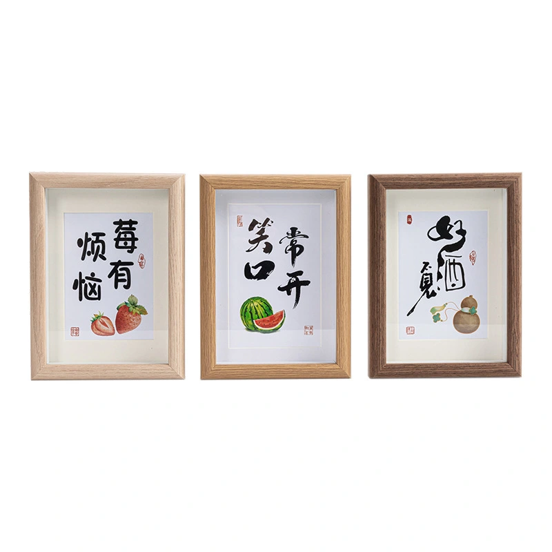 3 pcs Small Picture Frames Display Picture Frames Wooden Photo Frames Desktop Photo Frames