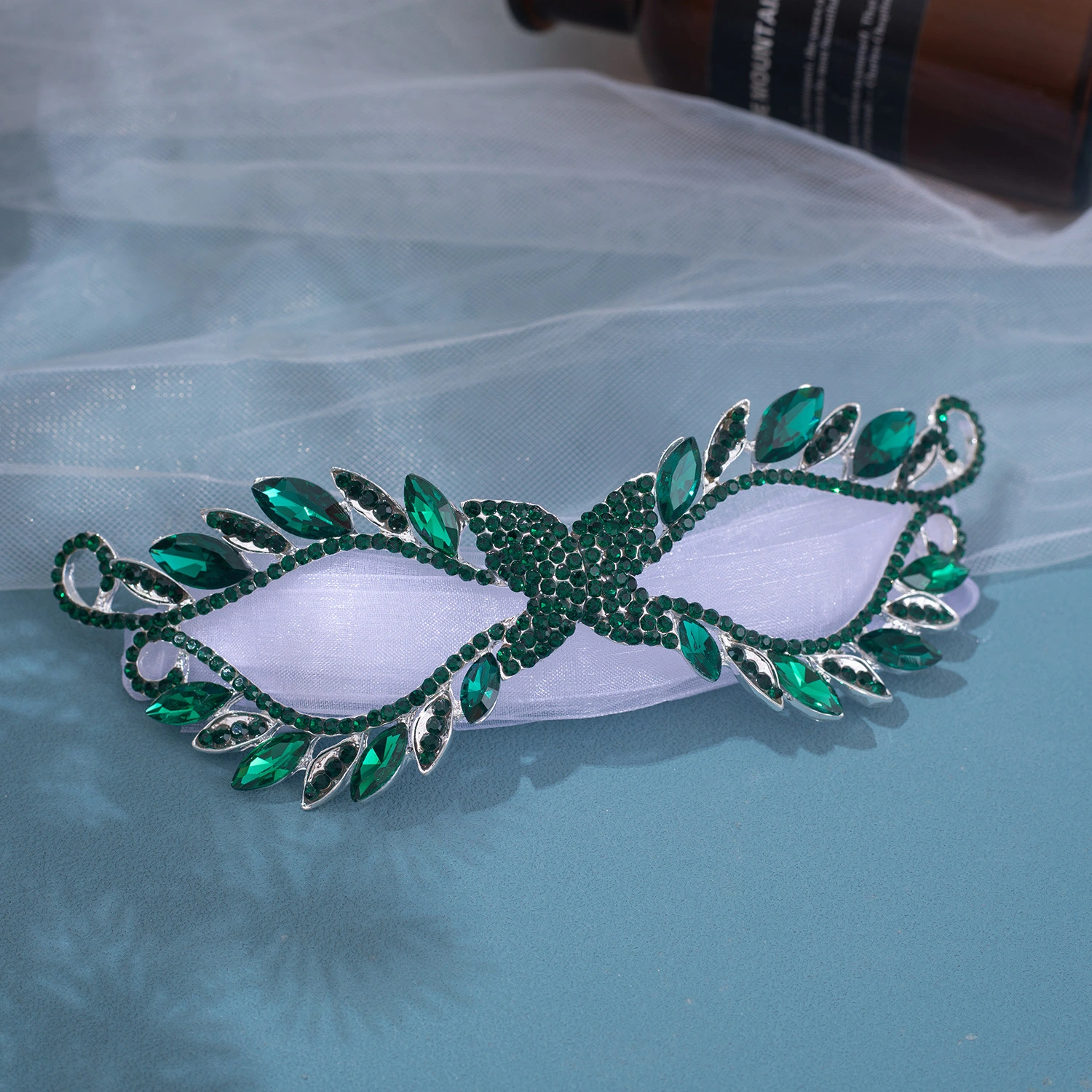 Wedding Party Eye Mask Elegant Rhinestones Mask Luxury Women Mask for Masquerade Party
