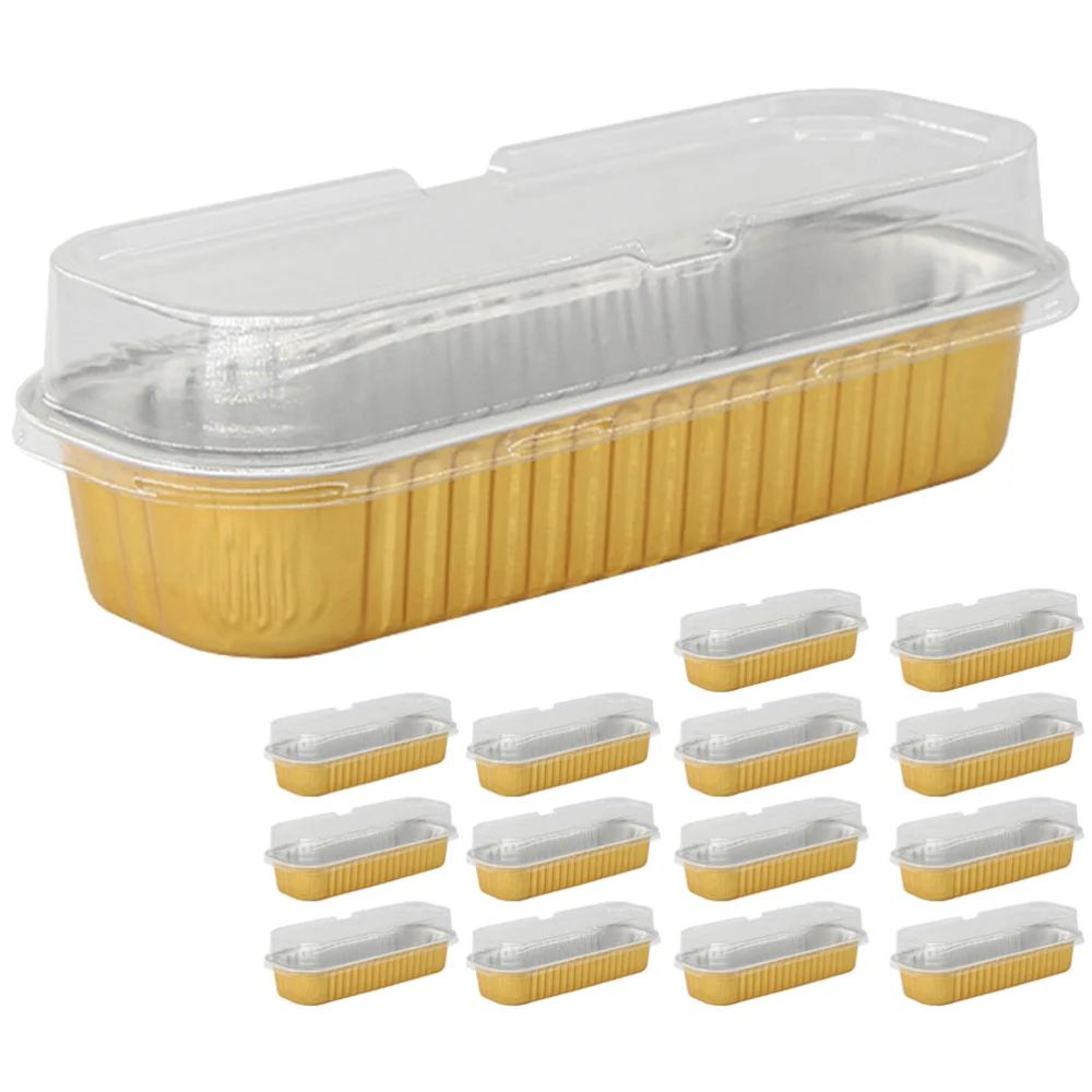 50 Pcs Mini Loaf Pans Aluminum Foil Cake Pans Mini Cake Tins Mini Cake Pans With Lids