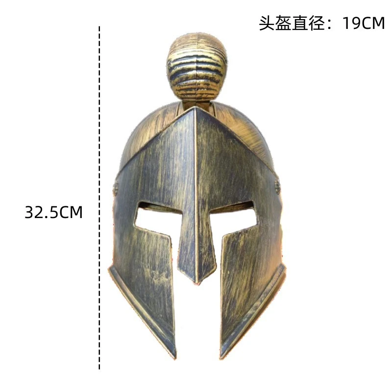 Roman Fighter Helmet Costume Ball Cosplay Headwear Cosplay Party Eye-catching Soldier Helmet