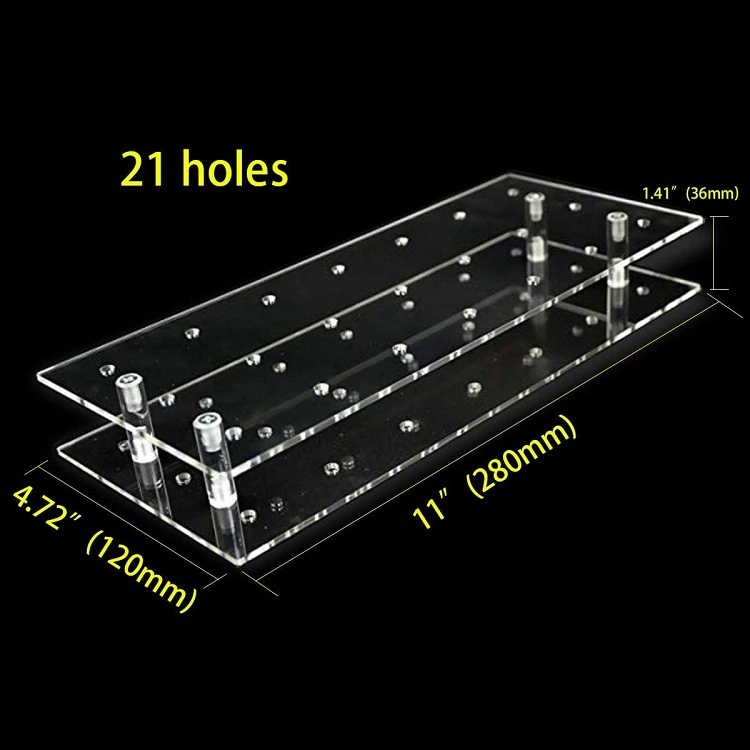 Candy Display Stand Lollipop Sticks Holder Clear Acrylic Lollipop Display Stand (21 Holes)