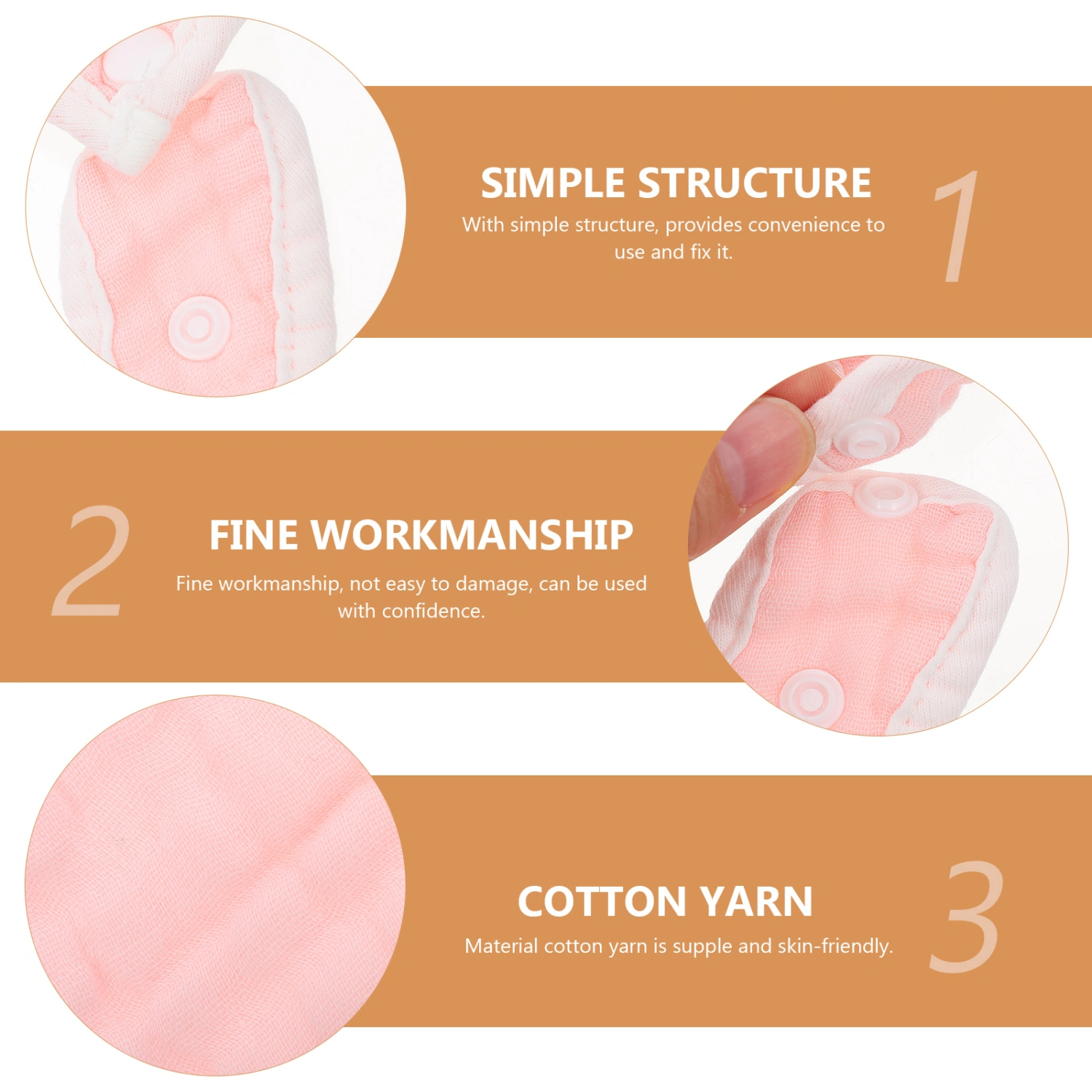 2Pcs Baby Bibs for Infant Baby Cotton Bibs Toddler U-shaped Bibs Protective Infant Bibs