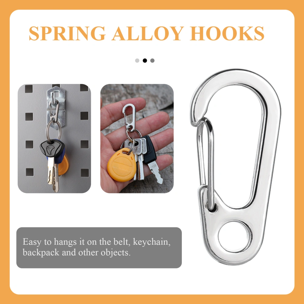 10pcs Zinc Alloy Carabiners Clips D Type Hooks Zinc Alloy Hooks Key Ring