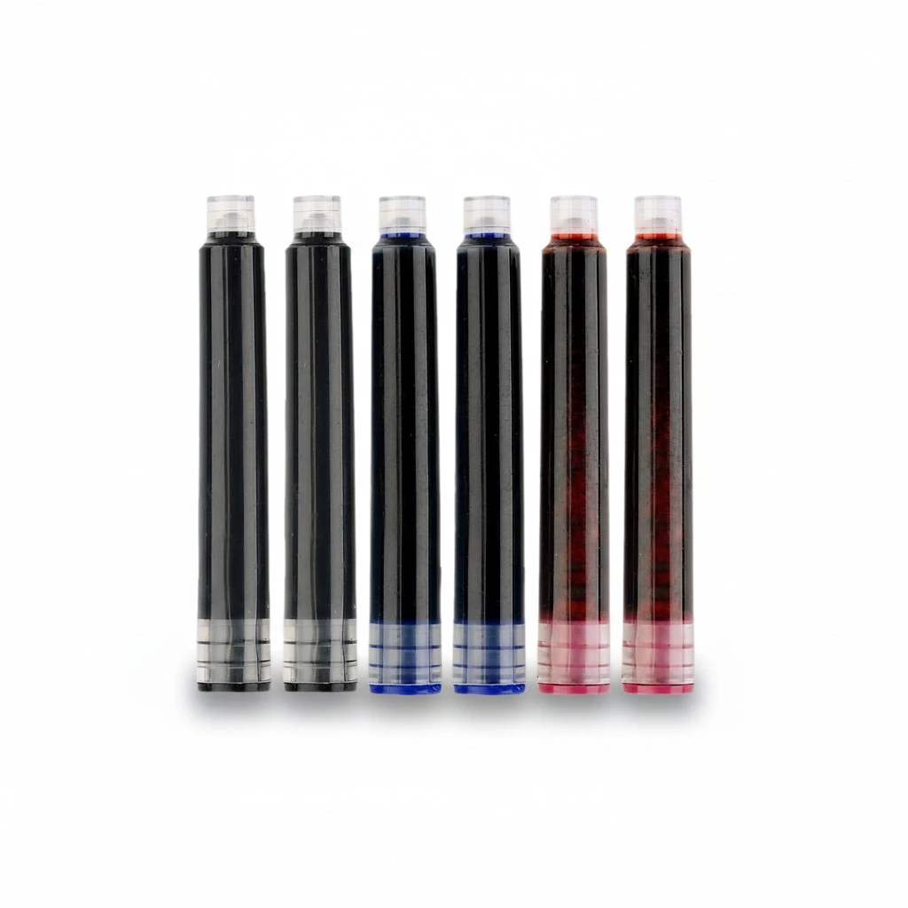 100Pcs Fountain Pen Ink Cartridges Fountain Pen Refills Smooth Writing Ink for Fountain Pens