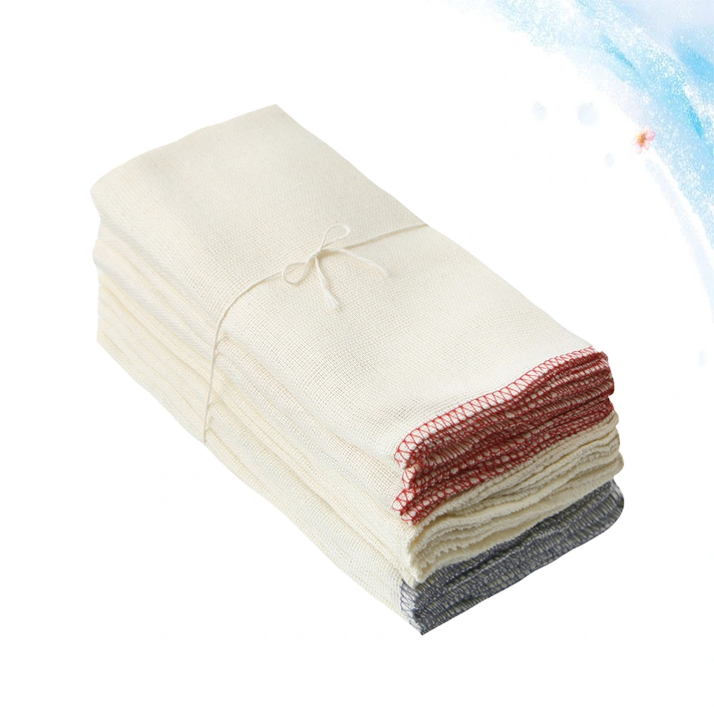 10PCS Wood Fiber Dishwashing Cloth Multipurpose Thickened Cleaning Towels Kitchen Household Duster Cloth