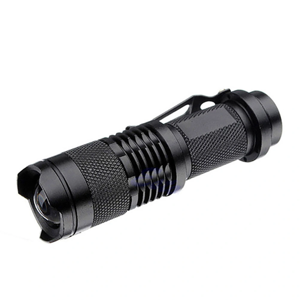 2pcs Mini UV Light Torch Flashlight Portable Torchlight Currency Fluorescent Agent Detection Lamp without Battery for Daily Use (Black)