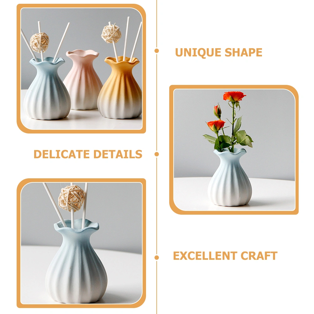 Ceramic Flower Vase Flower Vase Desktop Dried Floral Vase Tabletop Vase Centerpiece