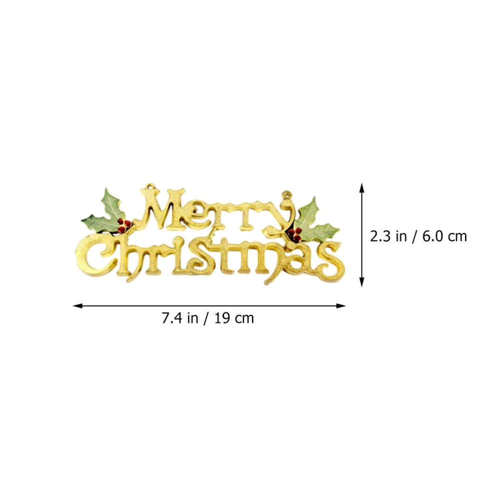 12Pcs Merry Christmas Hanging Sign Decorative Christmas Pendant Hanging Adornment