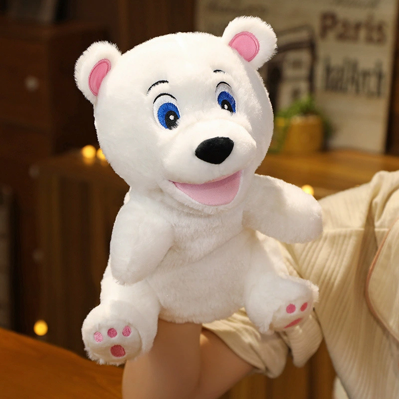  Plush Bear Hand Puppet Toy Role Play Hand Puppet Interactive Hand Puppet for Storytelling