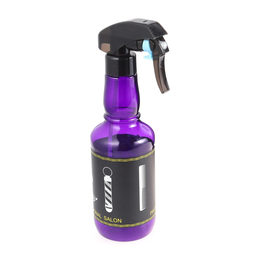 Retro Pneumatic Spray Pot Hairdressing Makeup Garden Water Spray Bottle 350ML (Purple)