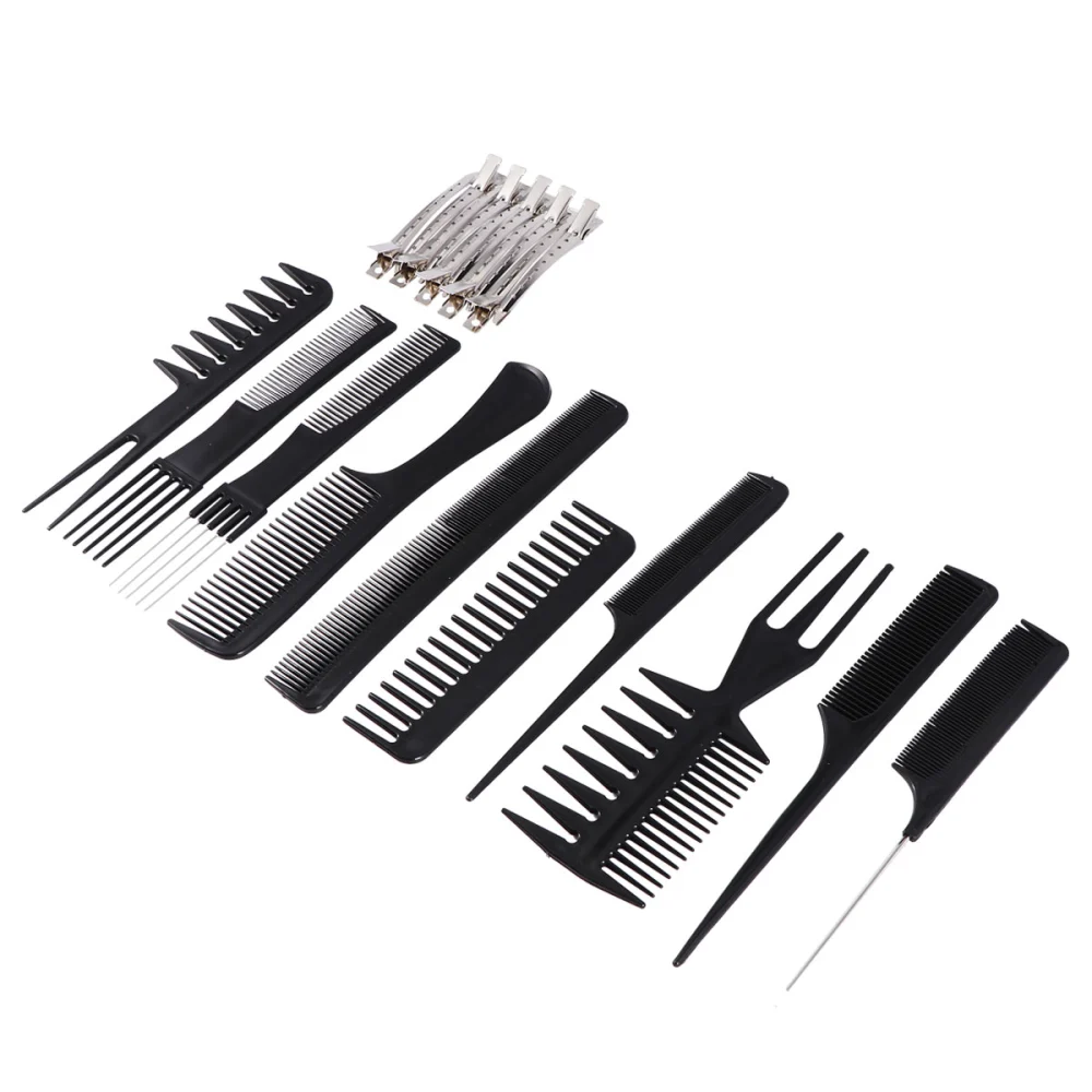 1 Set Hair Comb Set Hairdressing Combs Hair Styling Combs Dye Hair Tool Hairpin Comb Set for Barber Hairdresser (Assorted Color)