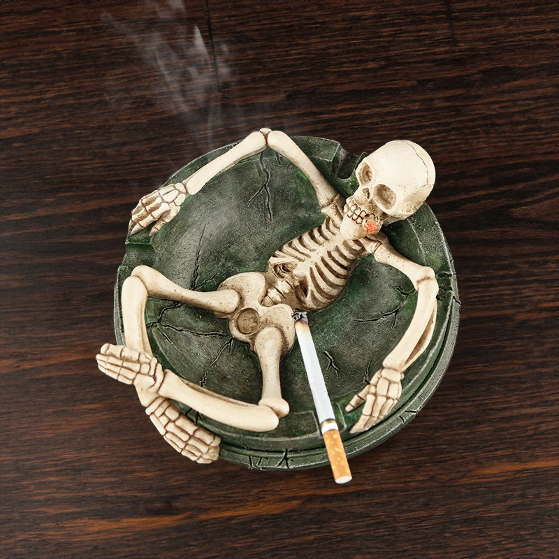 Decorative Resin Ash Container Delicate Ashtray Ornament Chic Ash Holder Ornament