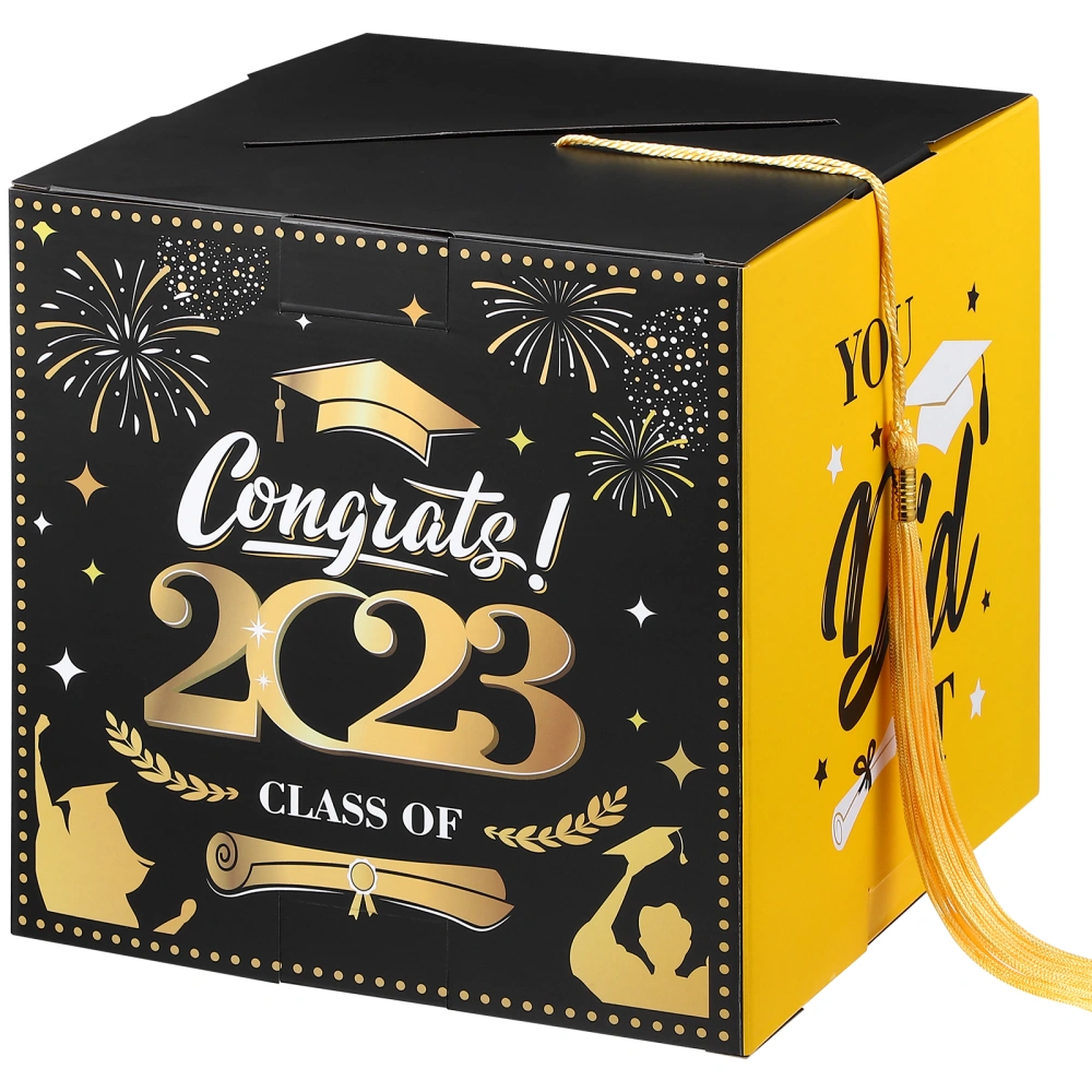 BESTOYARD 2023 Graduation Box Holder Paper Congrats Grad Case Graduation Party Supplies