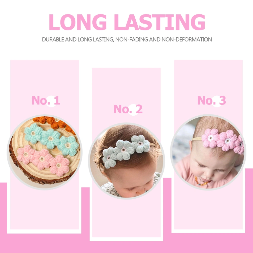 4pcs Decorative Hair Band Lovely Floral Headband Baby Hair Accessories