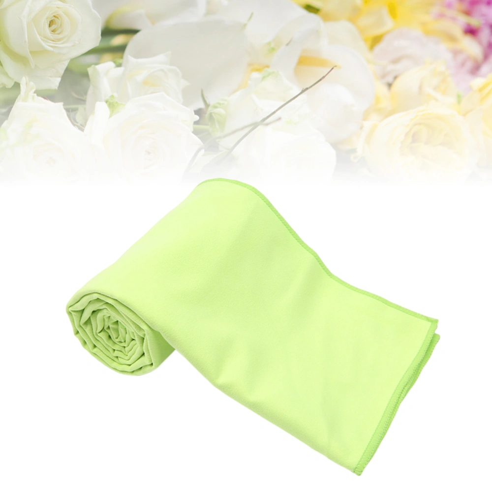 Quick Dry Towel Sweat Absorb Compact Microfiber Sports Towel for Camping Swimming Gym Fitness Yoga (Green)