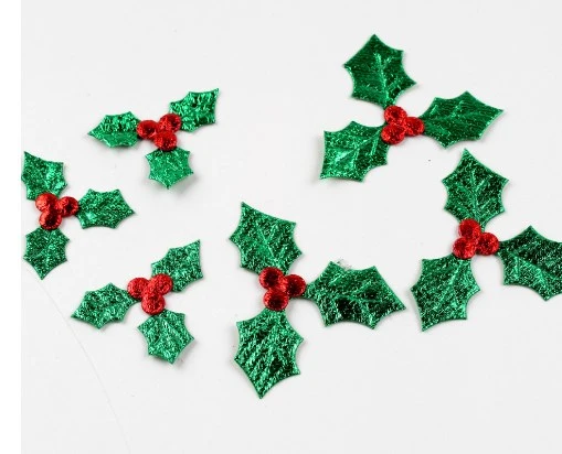 200 Pcs Christmas Leaves Christmas Tree Decorations Artificial Leaves Card Making