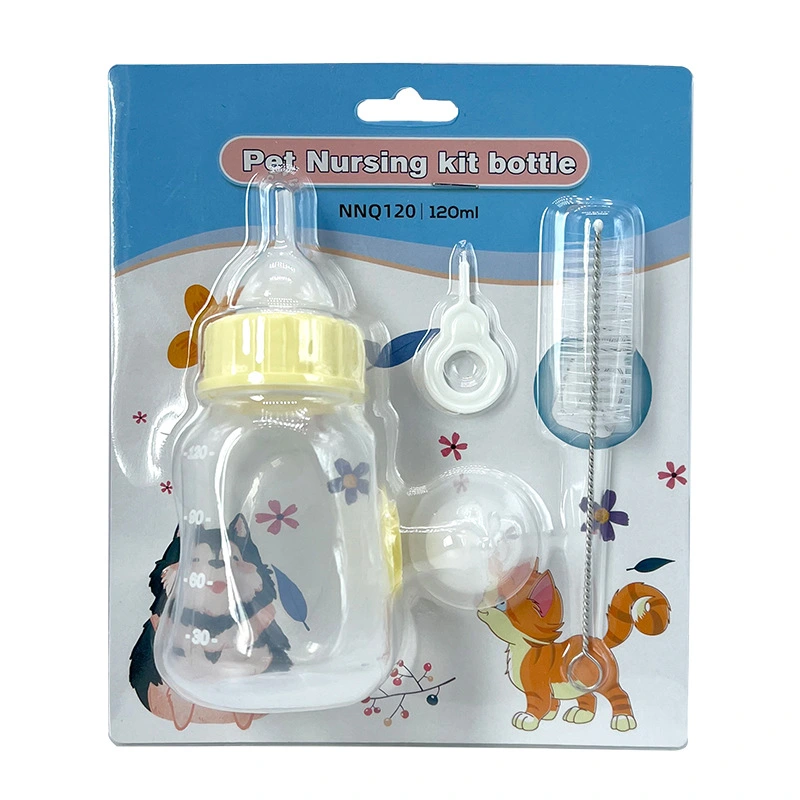 1 Set of Pet Nursing Bottle Kit Squeeze Dogs Feeding Milk Bottle Set Small Nursing Bottle for Pets