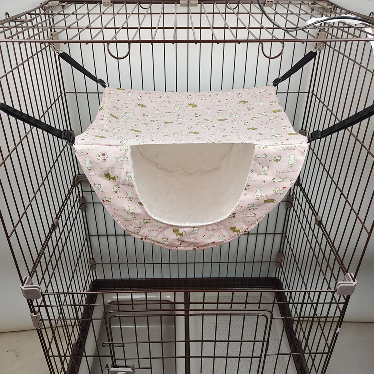 Cat Cage Hammock Pet Cat Double Layer Hanging Hammock Adjustable Pet Bed