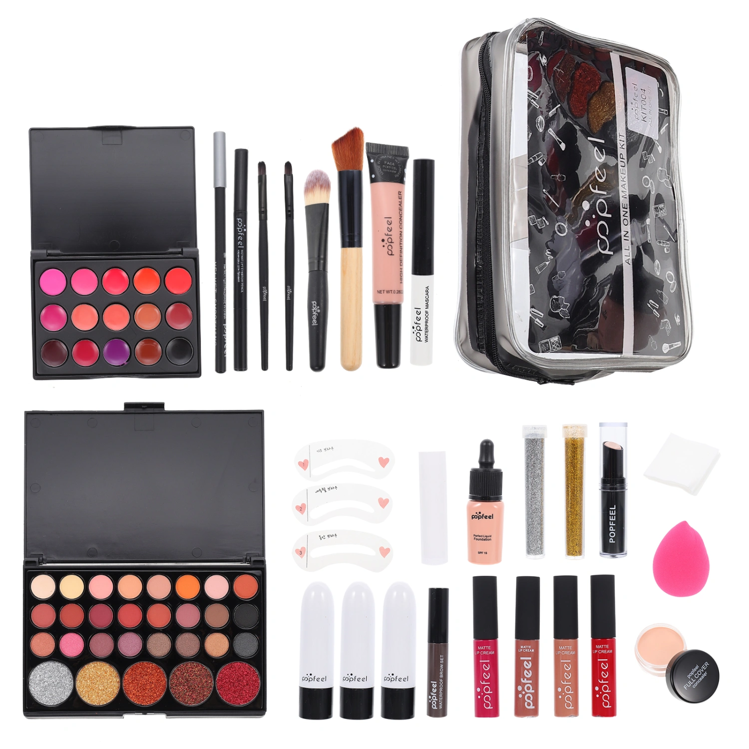 1 Set Ladies Makeup Kit Cosmetic Makeup Durable Makeup Supplies Cosmetic Kit